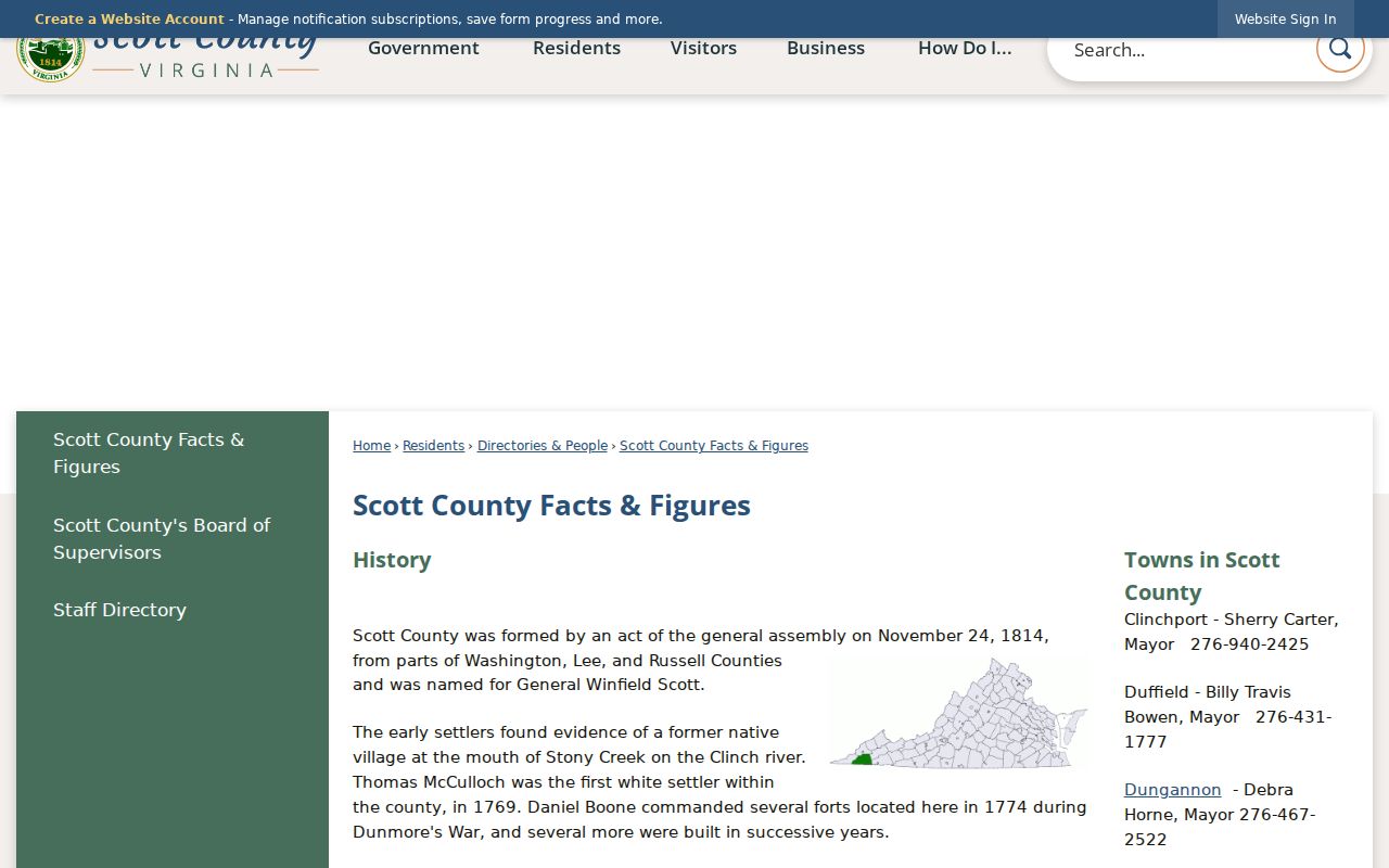 Nickelsville warrant records local context, official Scott County town profile and facts