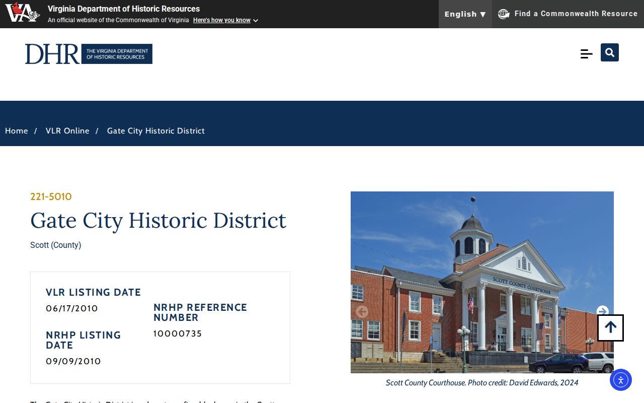 Dungannon warrant records court route, historic Scott County courthouse exterior